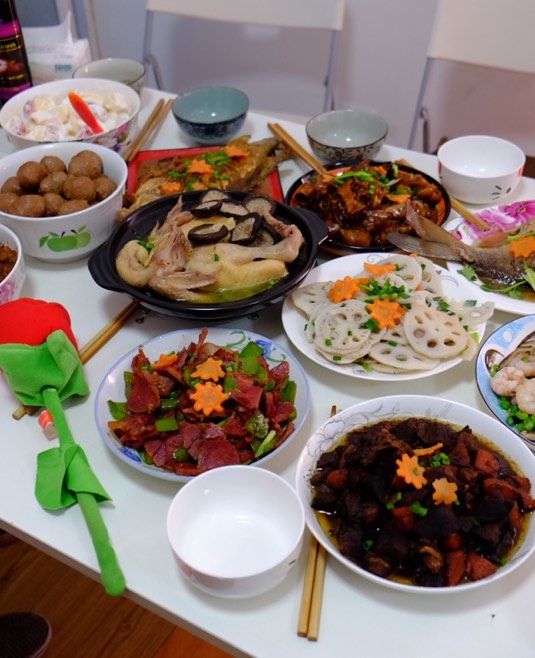 Chinese New Year's Eve dinner