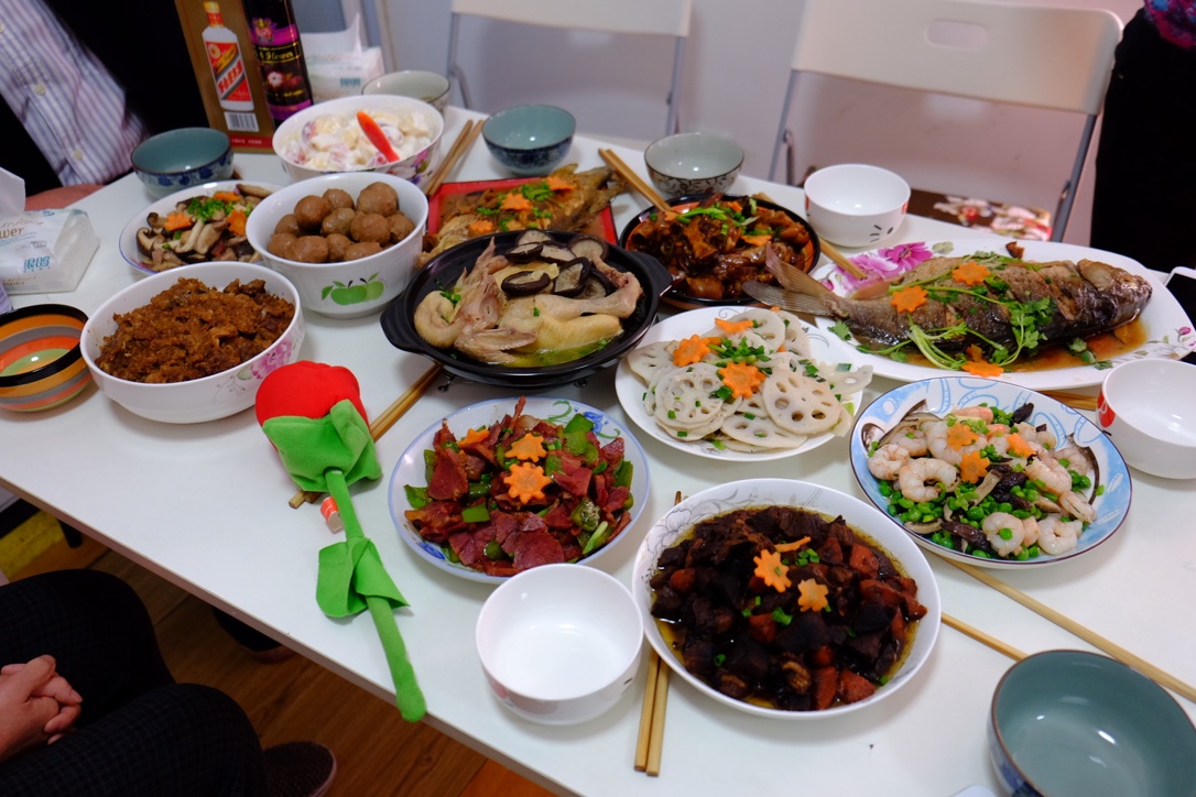 Chinese New Year's Eve dinner
